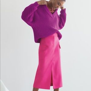 Topshop Utility Midi Skirt